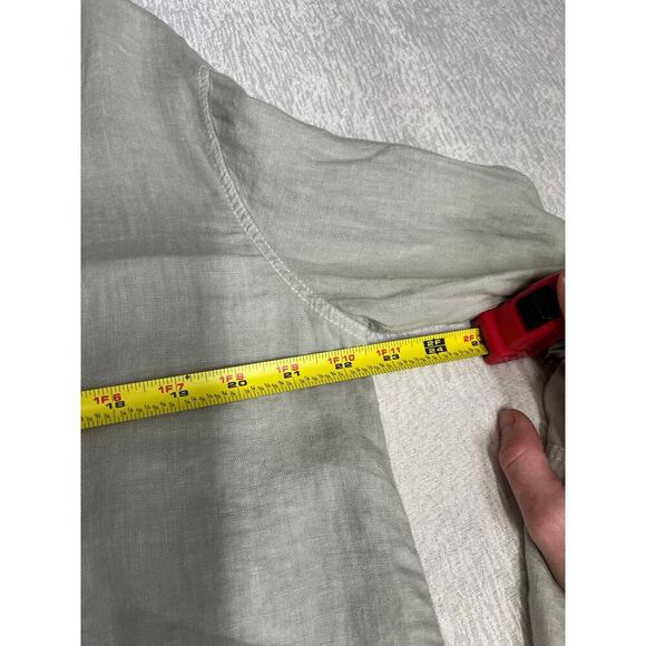 Zara Women’s Linen Top in Light Grey size S NWT Resort Wear Vacation Beachy - Picture 6 of 9